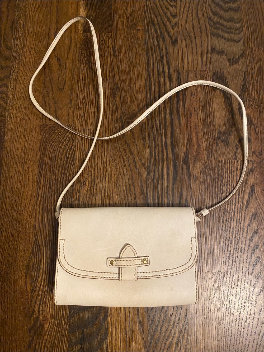 Frye White Crossbody Bag